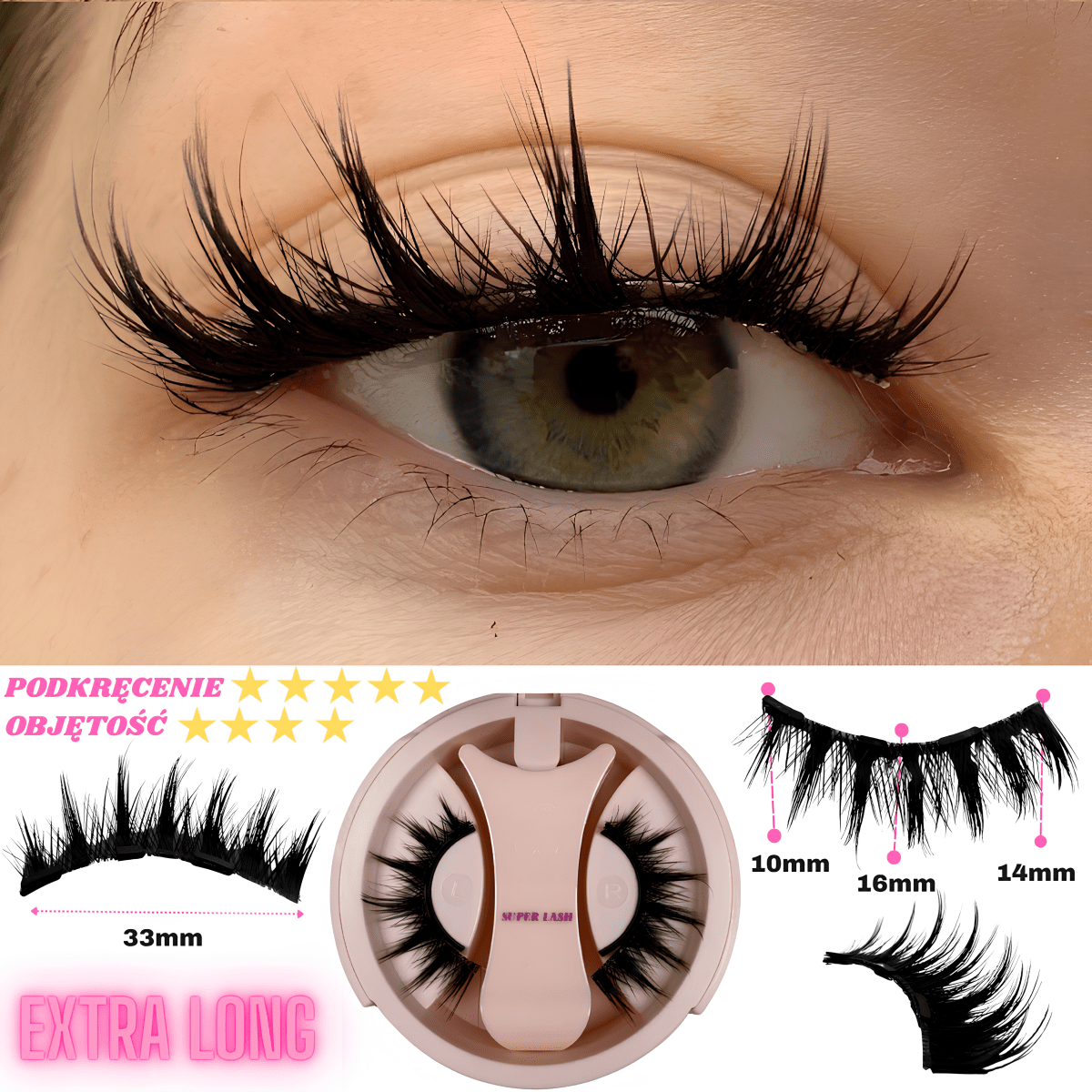 Magnetyczne Rzęsy Superlash™ – LIMITOWANA EDYCJA + Aplikator GRATIS - Superlash™