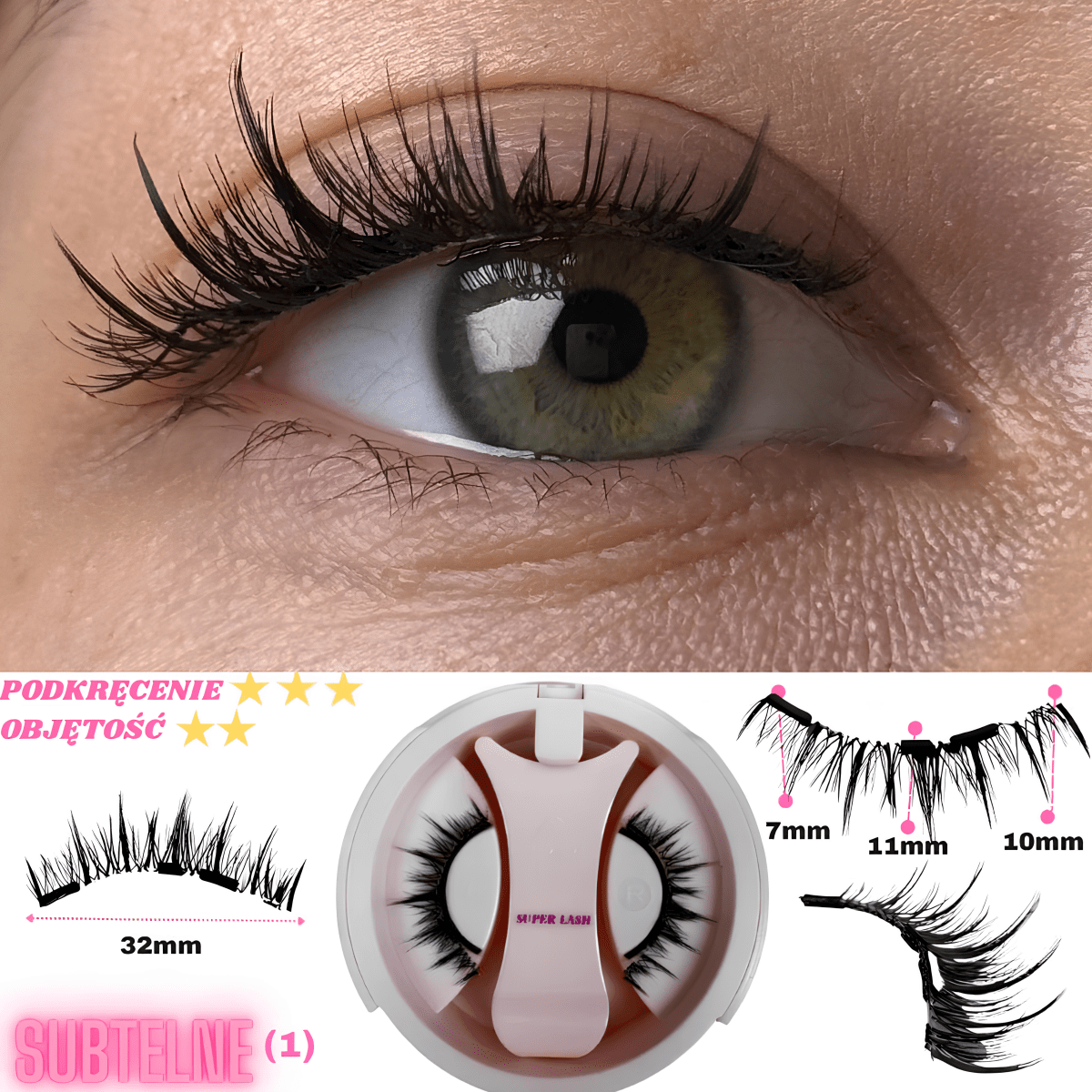 Magnetyczne Rzęsy Superlash™ – LIMITOWANA EDYCJA + Aplikator GRATIS - Superlash™