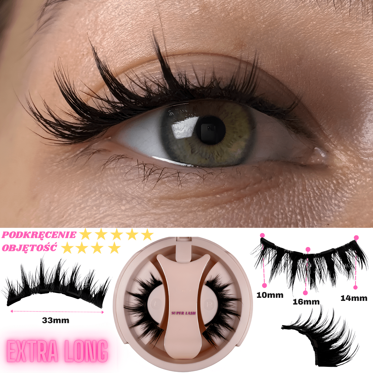 Magnetyczne Rzęsy Superlash™ – LIMITOWANA EDYCJA + Aplikator GRATIS - Superlash™