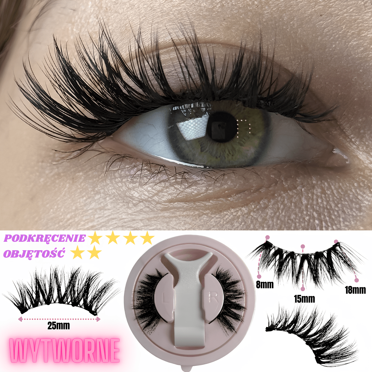 Magnetyczne Rzęsy Superlash™ + Aplikator GRATIS! Kolekcja Kociego Oka - Superlash™