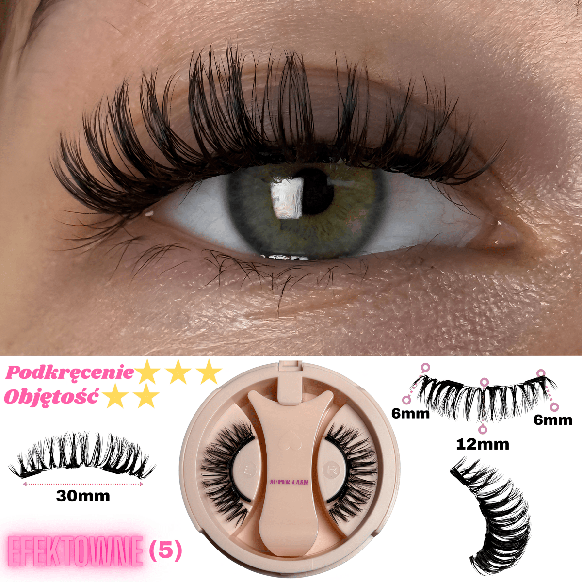 Magnetyczne Rzęsy Superlash™ – LIMITOWANA EDYCJA + Aplikator GRATIS - Superlash™