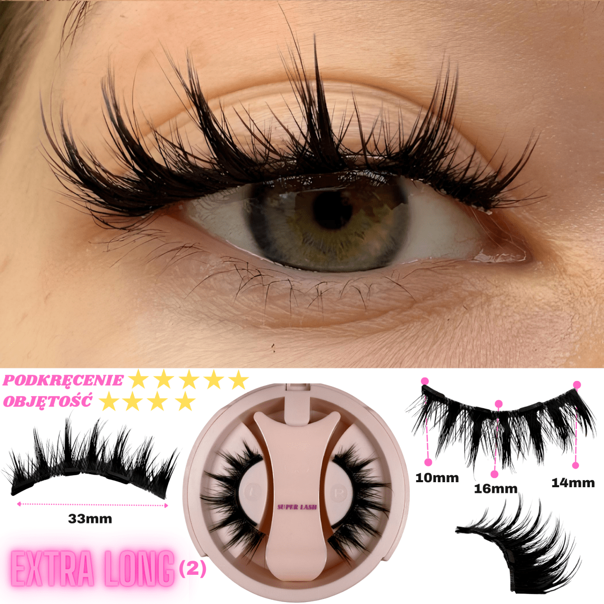 Magnetyczne Rzęsy Superlash™ – LIMITOWANA EDYCJA + Aplikator GRATIS - Superlash™