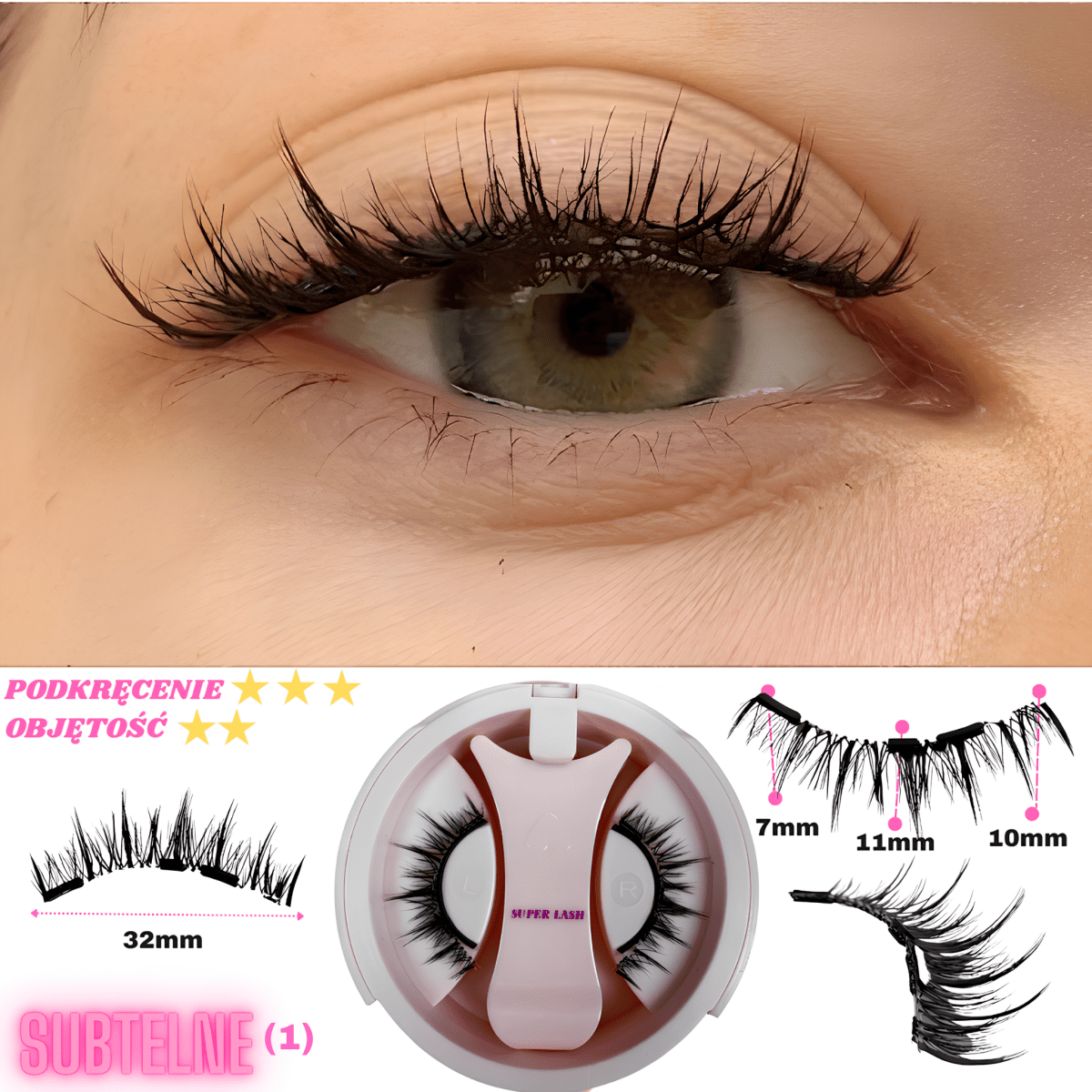 Magnetyczne Rzęsy Superlash™ – LIMITOWANA EDYCJA + Aplikator GRATIS - Superlash™